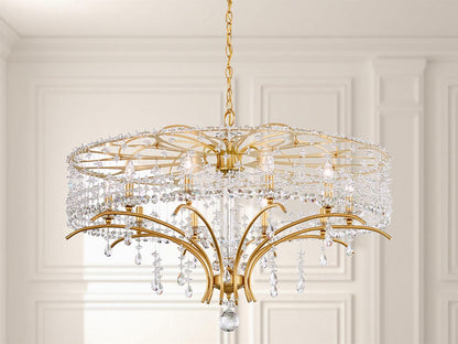 Schonbek 10-Light Bella Rose Crystal Candelabra Chandelier
