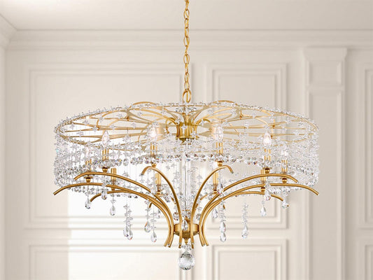 Schonbek 10-Light Bella Rose Crystal Candelabra Chandelier