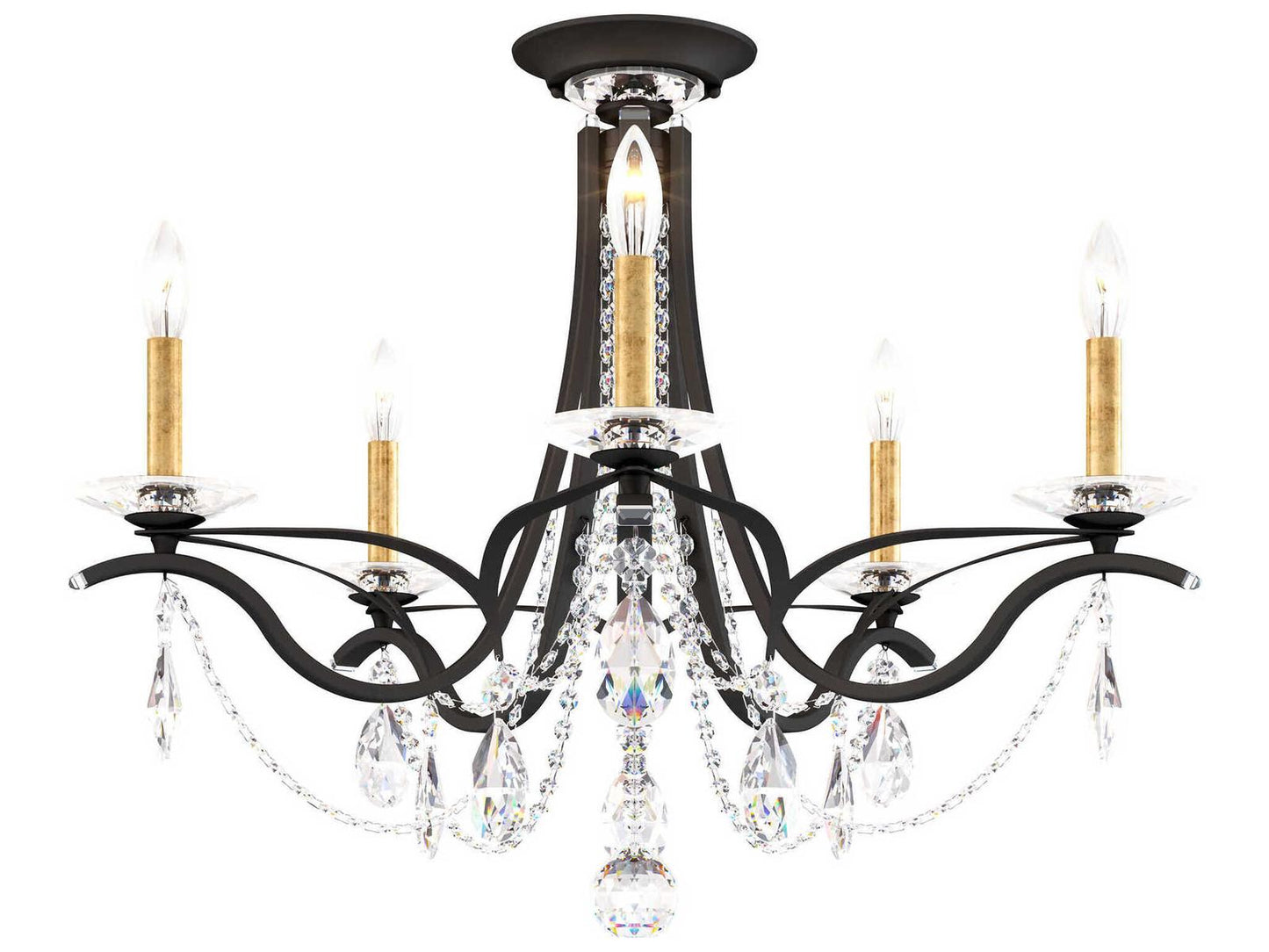 Schonbek Vesca 5-Light Bronze Crystal Chandelier