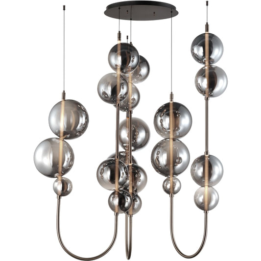 Studio M Dreamer 59" Wide LED Abstract Multi Light Pendant