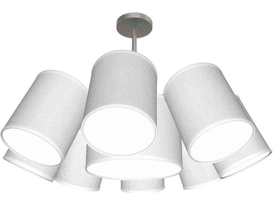 Seascape Lamps 9-Light Buster Cylinder Chandelier Modern Design