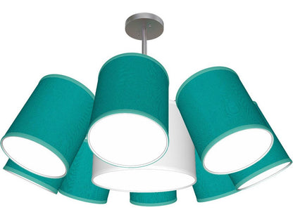 Seascape Lamps 9-Light Buster Cylinder Chandelier Modern Design