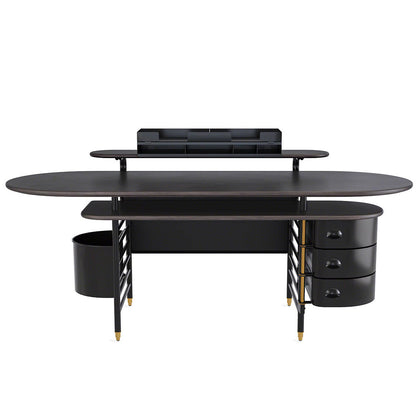 Frank Lloyd Wright Racine Desk with Storage and Accessories