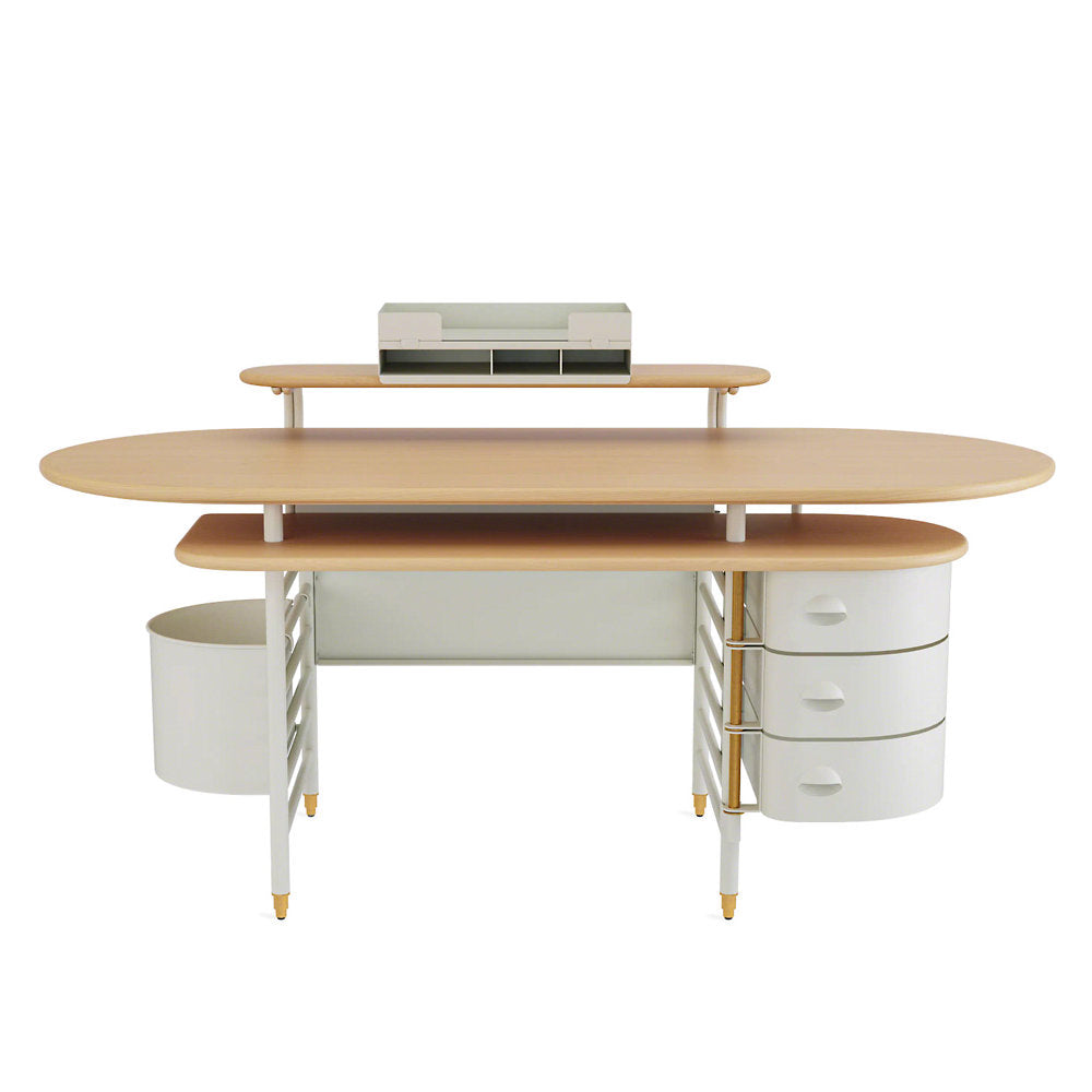 Frank Lloyd Wright Racine Desk with Storage and Accessories