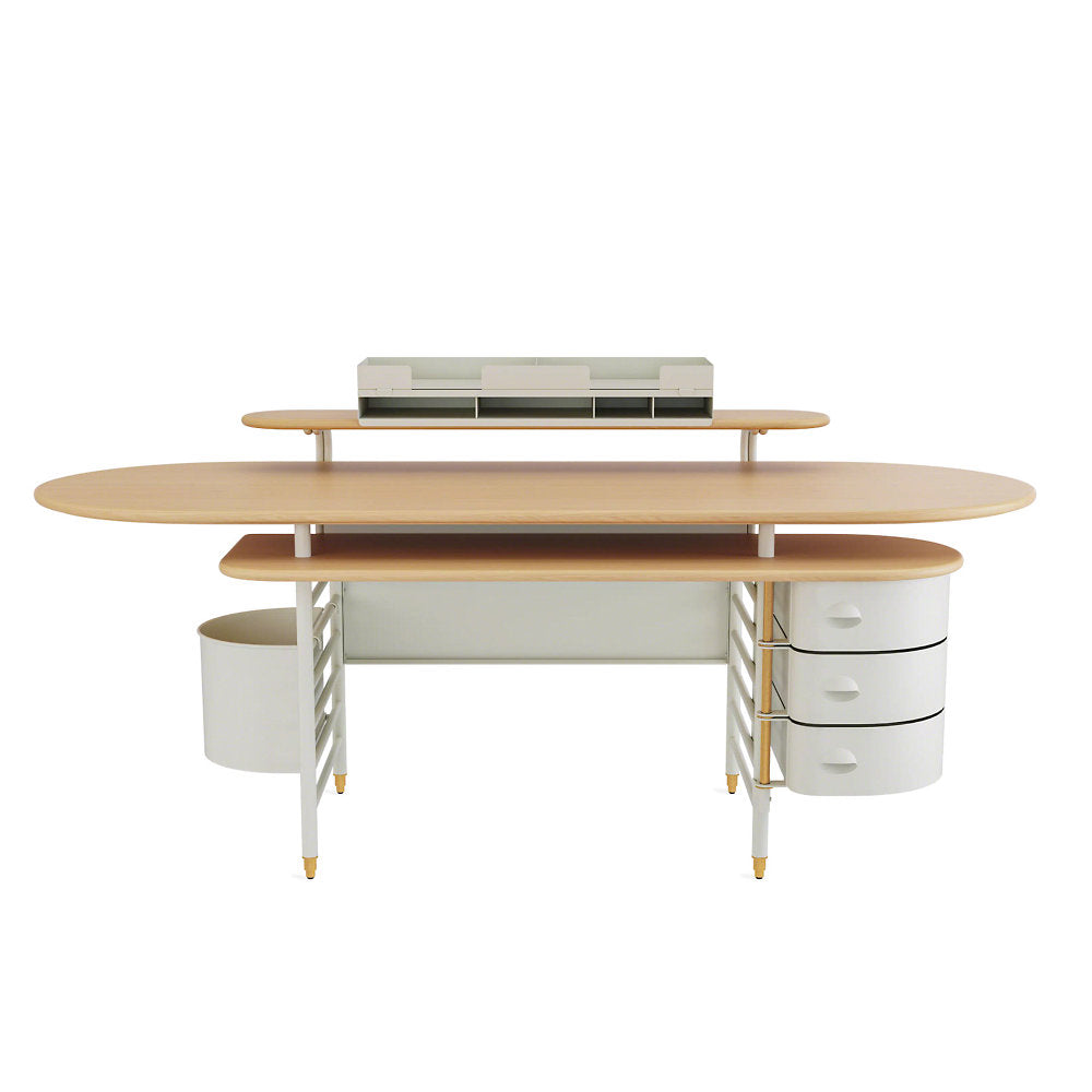 Frank Lloyd Wright Racine Desk with Storage and Accessories