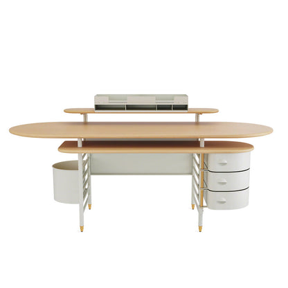 Frank Lloyd Wright Racine Desk with Storage and Accessories