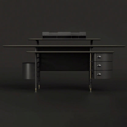 Frank Lloyd Wright Racine Desk with Storage and Accessories
