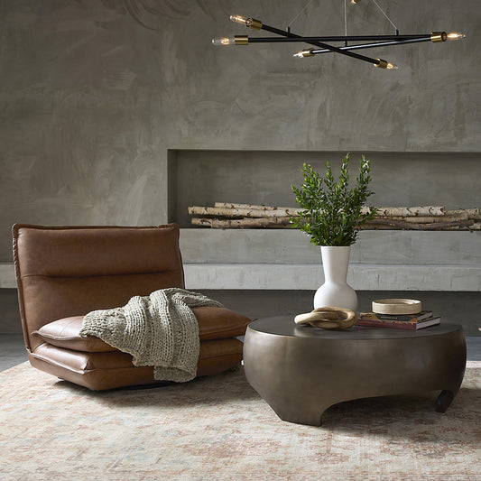 Colson Swivel Armless Chair