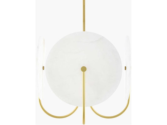 Surya Bellaria Brass Round Chandelier