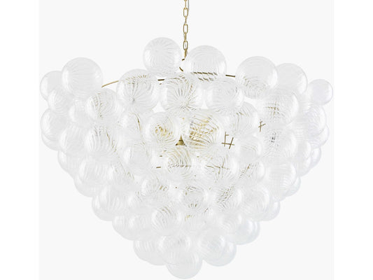 Surya Noira Brass Globe Chandelier