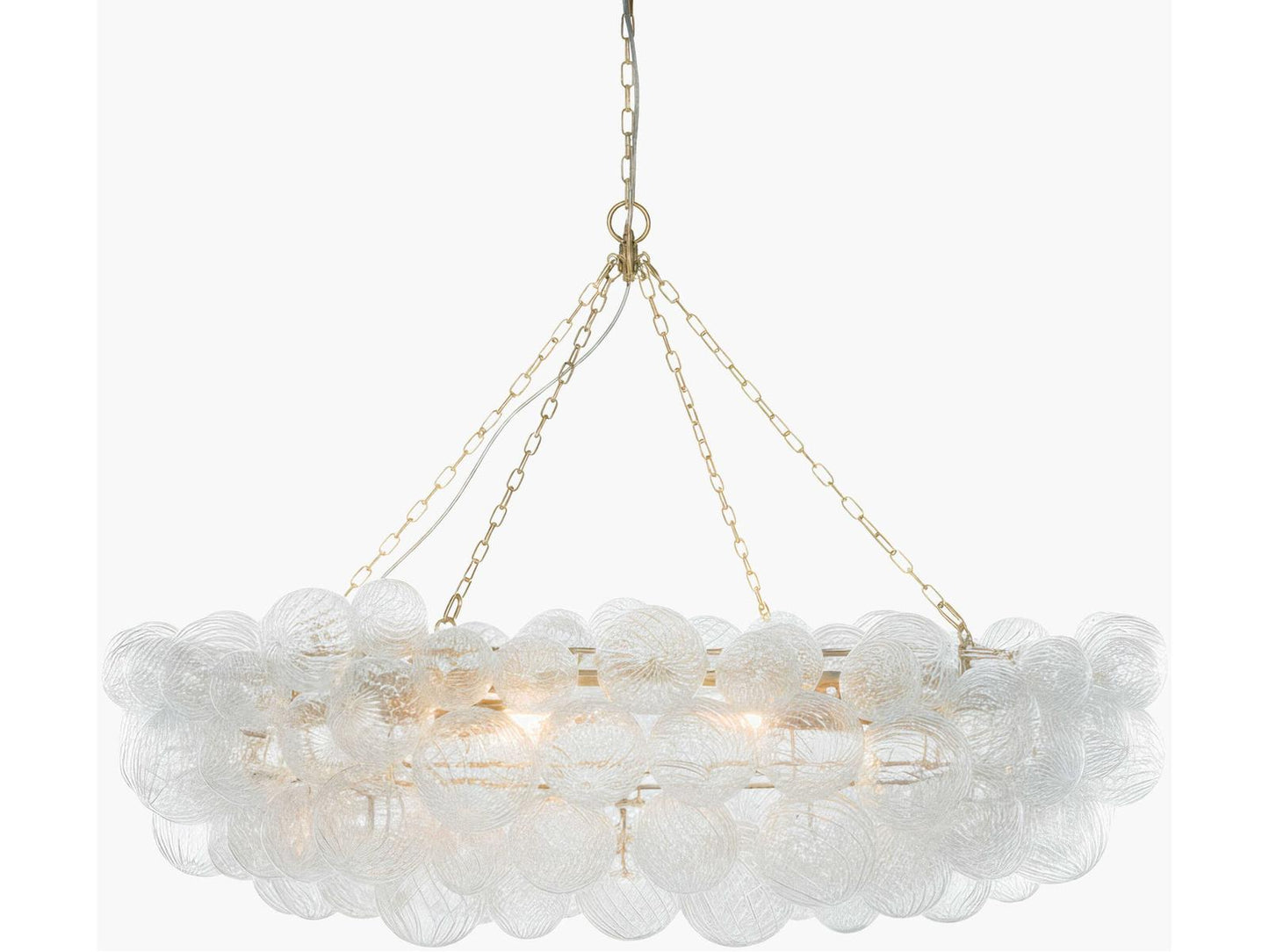 Surya Noira Brass Globe Chandelier