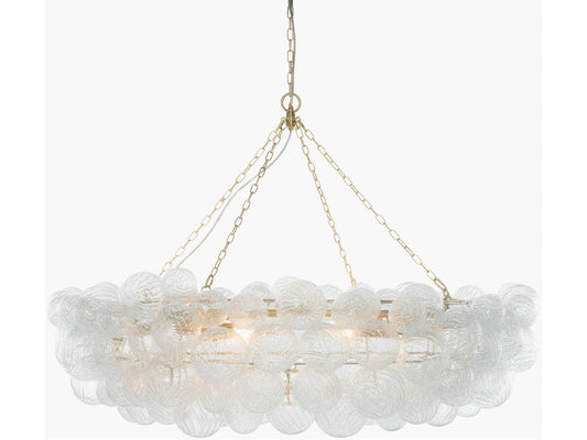 Surya Noira Brass Globe Chandelier