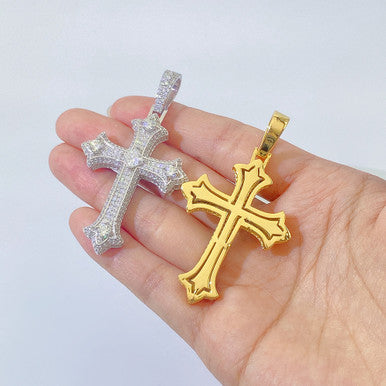 Moissanite Cross Pendant