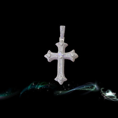 Moissanite Cross Pendant