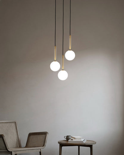 Scandiluxe Brass Pendant Swag Light Pendant light