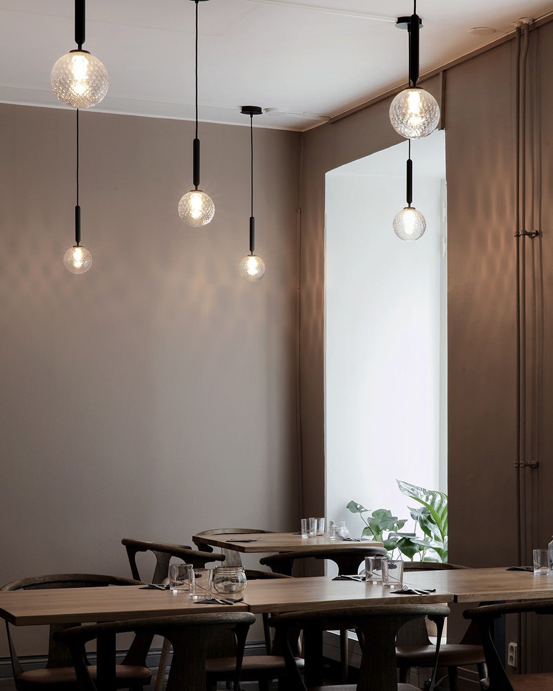 Scandiluxe Brass Pendant Swag Light Pendant light