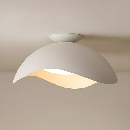 Serene Wave Ceiling Light ∅ 15.7″ x H 11.8″ / White / Warm Light Ceiling lamp
