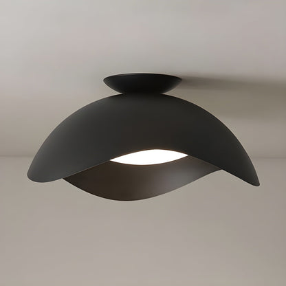 Serene Wave Ceiling Light ∅ 15.7″ x H 11.8″ / Black / Warm Light Ceiling lamp