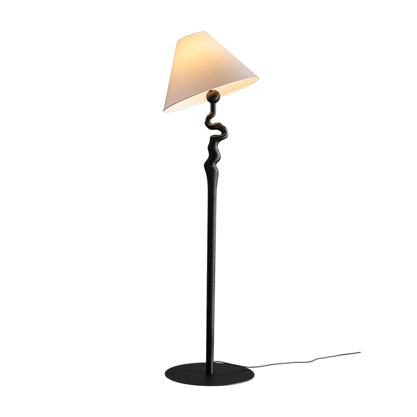 Serpentine Twist Floor Lamp ∅ 19.7″ x H 67.7″ / Black / US Plug Floor lamp