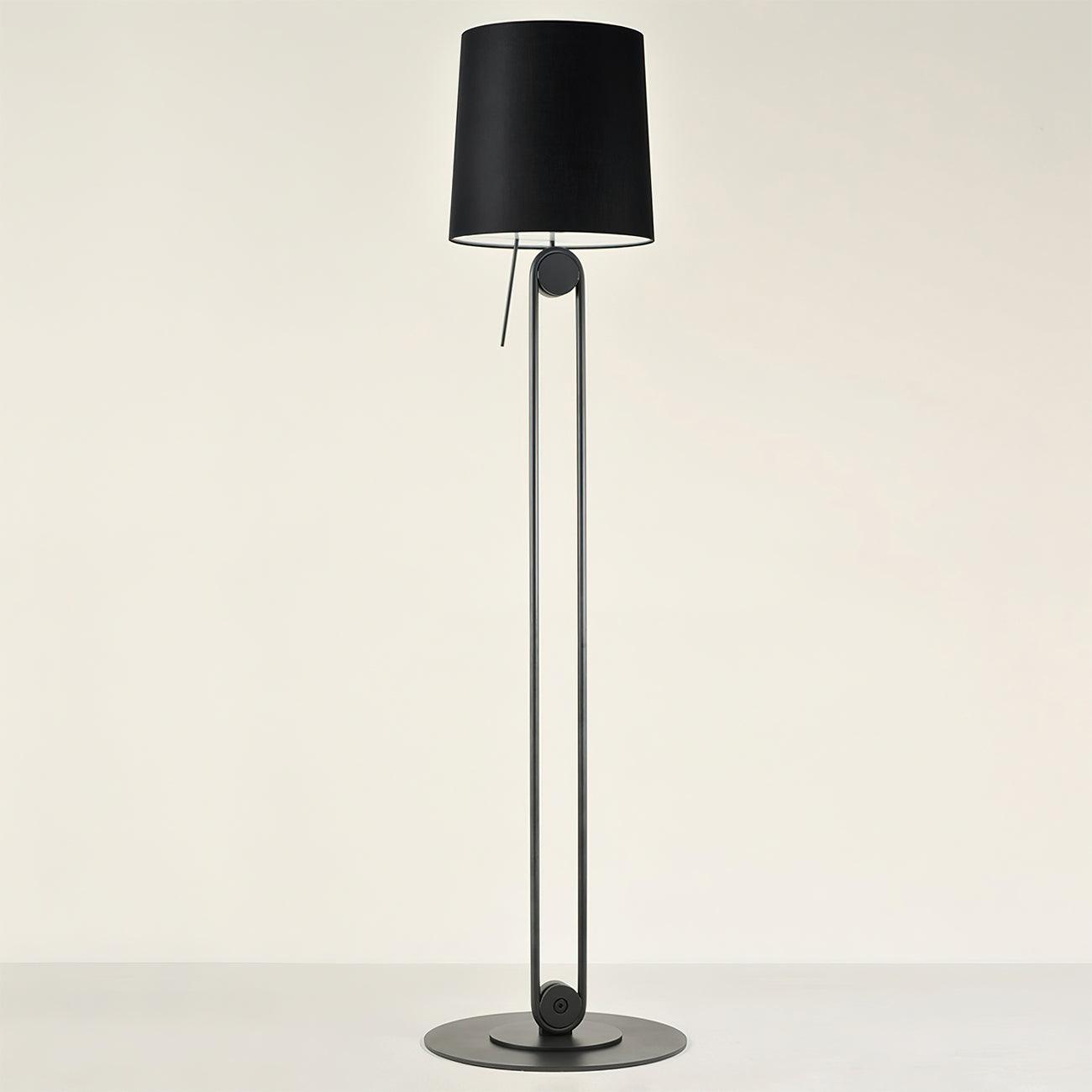 Sibaca Floor Lamp Model A ∅ 15.4″ x H 66.3” / Dia 39cm x H 168.5cm / Black / US Plug Floor lamp