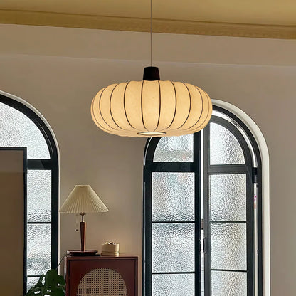 Silk Lantern Pendant Light ∅ 19.7″ x H 11.8″ / White Pendant light