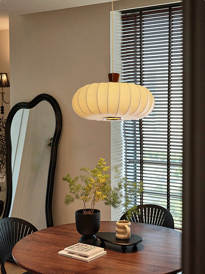 Silk Lantern Pendant Light ∅ 19.7″ x H 11.8″ / White Pendant light