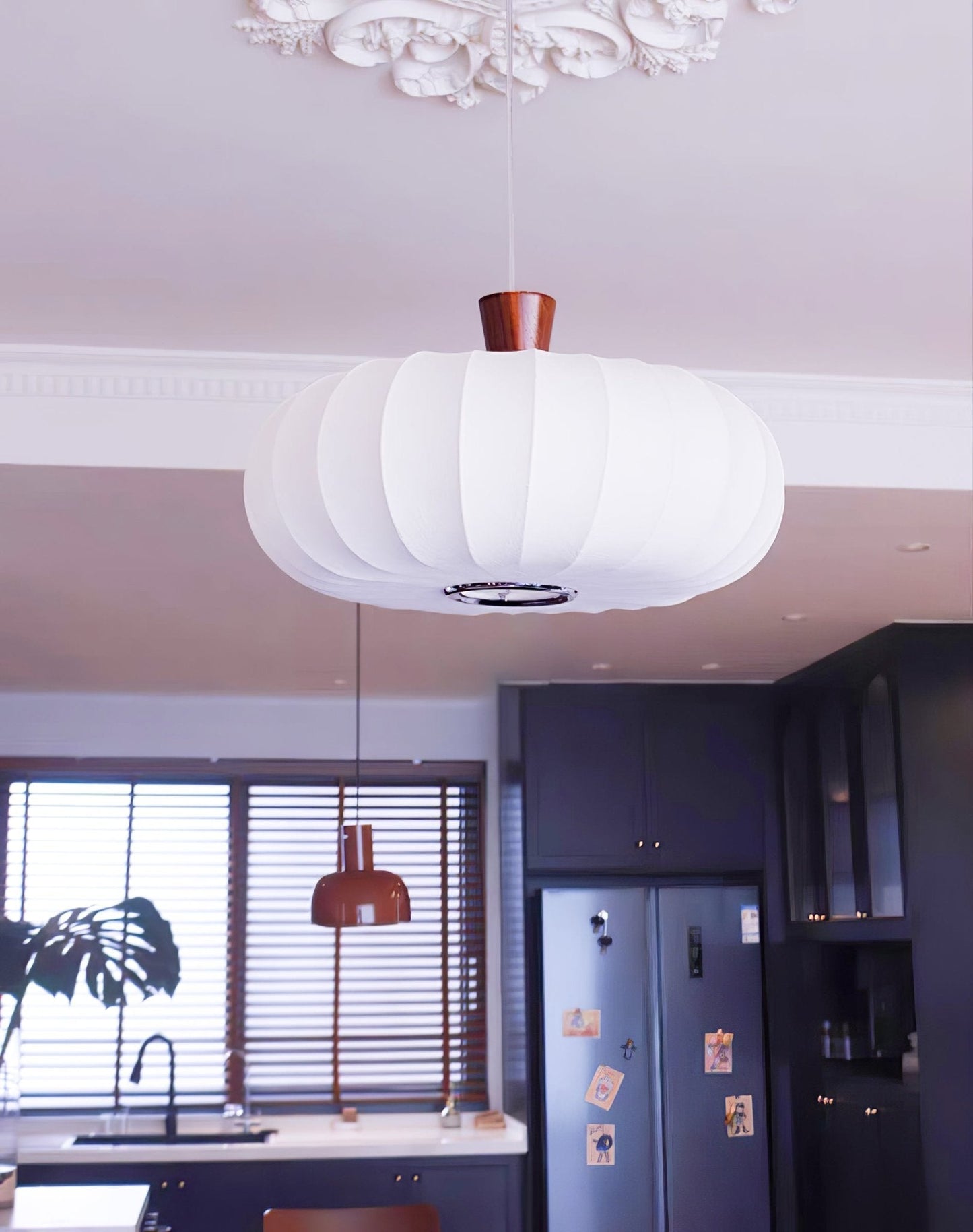 Silk Lantern Pendant Light ∅ 19.7″ x H 11.8″ / White Pendant light