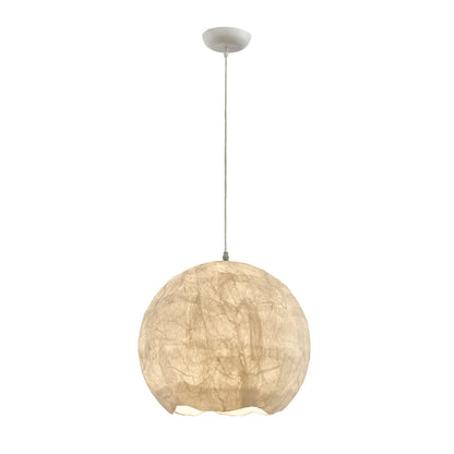 Silk Luna Pendant Lamp ∅ 15.7″ x H 15″ / Dia 40cm x H 38cm / White Pendant light