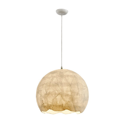 Silk Luna Pendant Lamp ∅ 19.7″ x H 18.5″ / Dia 50cm x H 47cm / White Pendant light