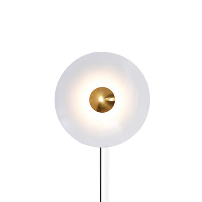 Simplicity Glow Plug-in Wall Light ∅ 11.8″ x H 11.8″ / White & Antique copper / US Plug 1001 Wall lamp