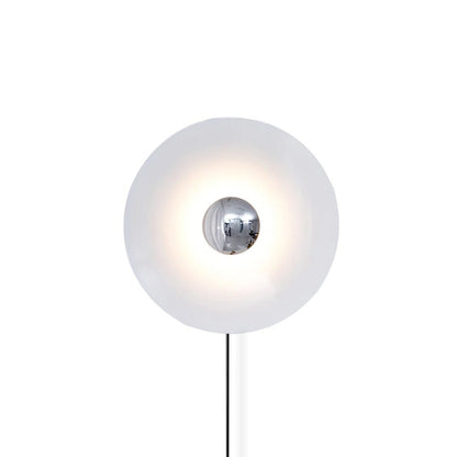 Simplicity Glow Plug-in Wall Light ∅ 11.8″ x H 11.8″ / White & Chrome / US Plug 1001 Wall lamp
