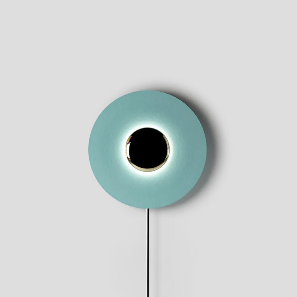Simplicity Glow Plug-in Wall Light ∅ 11.8″ x H 11.8″ / Blue & Antique copper / US Plug 1001 Wall lamp