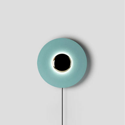 Simplicity Glow Plug-in Wall Light ∅ 11.8″ x H 11.8″ / Blue & Antique copper / US Plug 1001 Wall lamp