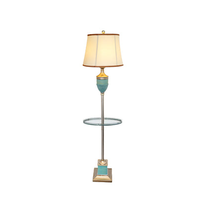 Smafan Floor Lamp Model B ∅ 17.7″ x H 64.9″ / Dia 45cm x H 165cm / Green + Gold / US plug Floor lamp