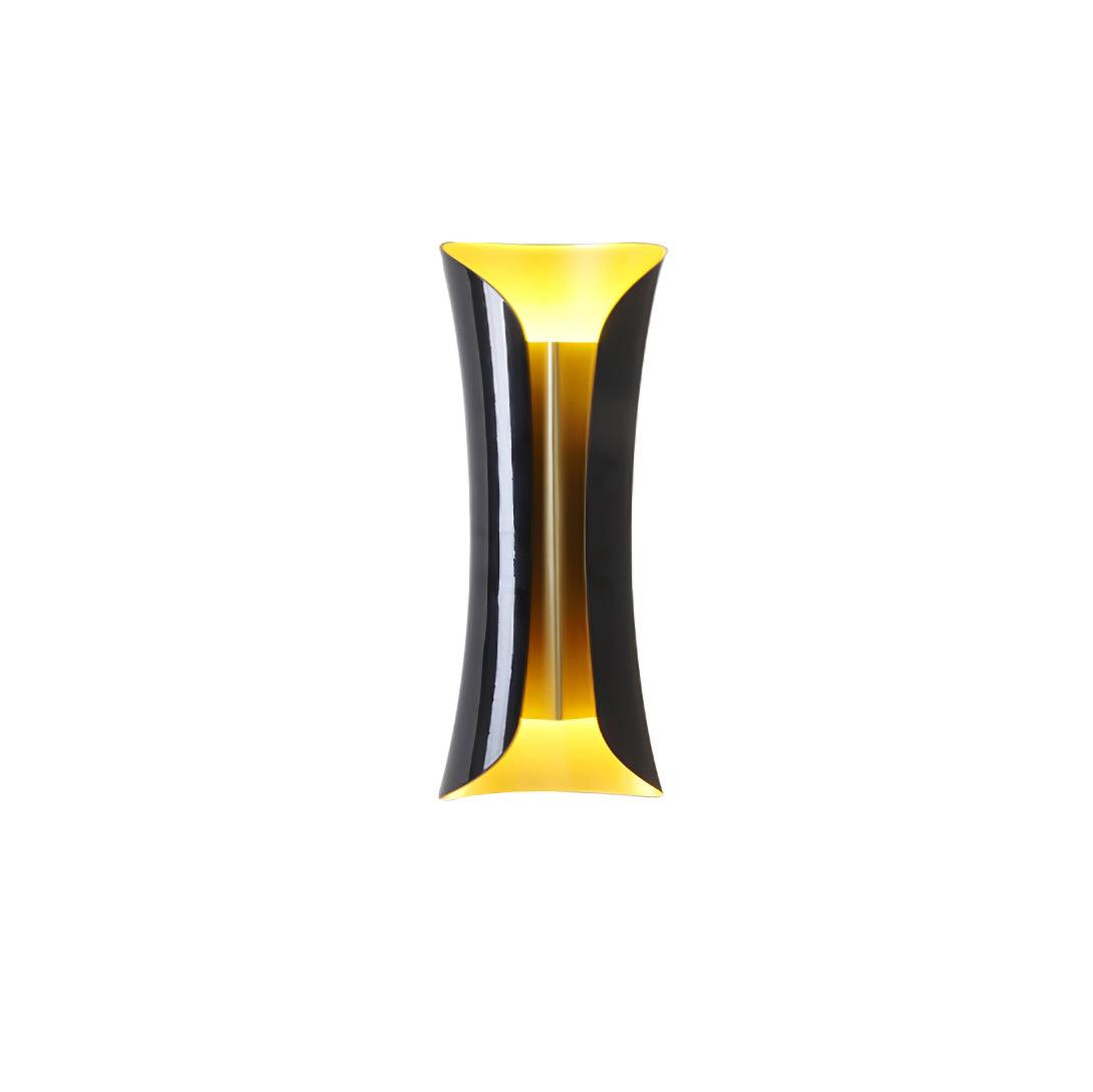 Small Waist Wall Lamp W 5.3″ x H 13.4″ / W 13.5cm x H 34cm / Gold & Black Wall lamp
