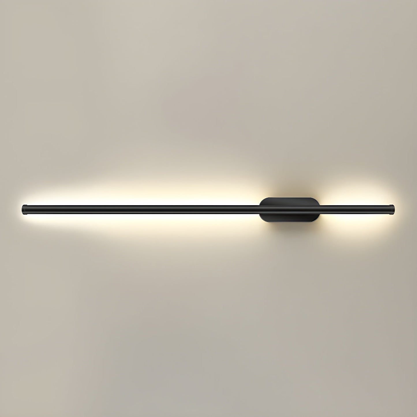 Seraphina Linear Wall Sconce ∅ 47.2″ / Dia 120cm / Model B / Black & Warm Light
