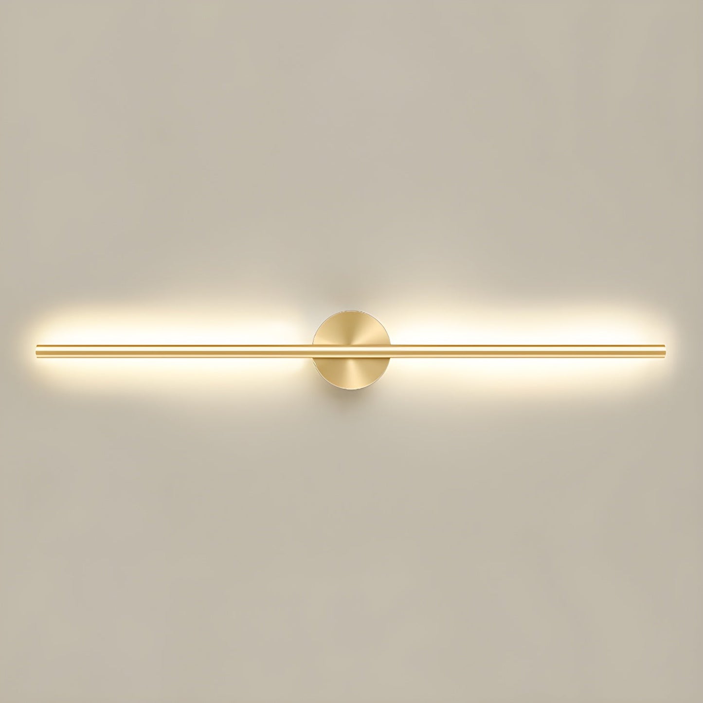 Seraphina Linear Wall Sconce ∅ 39.4″ / Dia 100cm / Model A / Gold & Warm Light