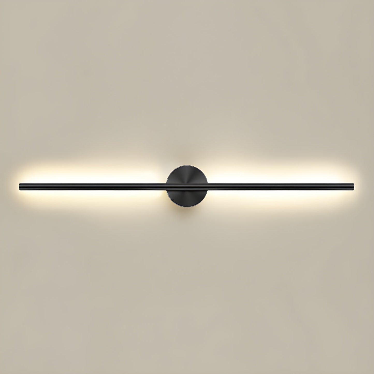 Seraphina Linear Wall Sconce ∅ 31.5″ / Dia 80cm / Model A / Black & Warm Light