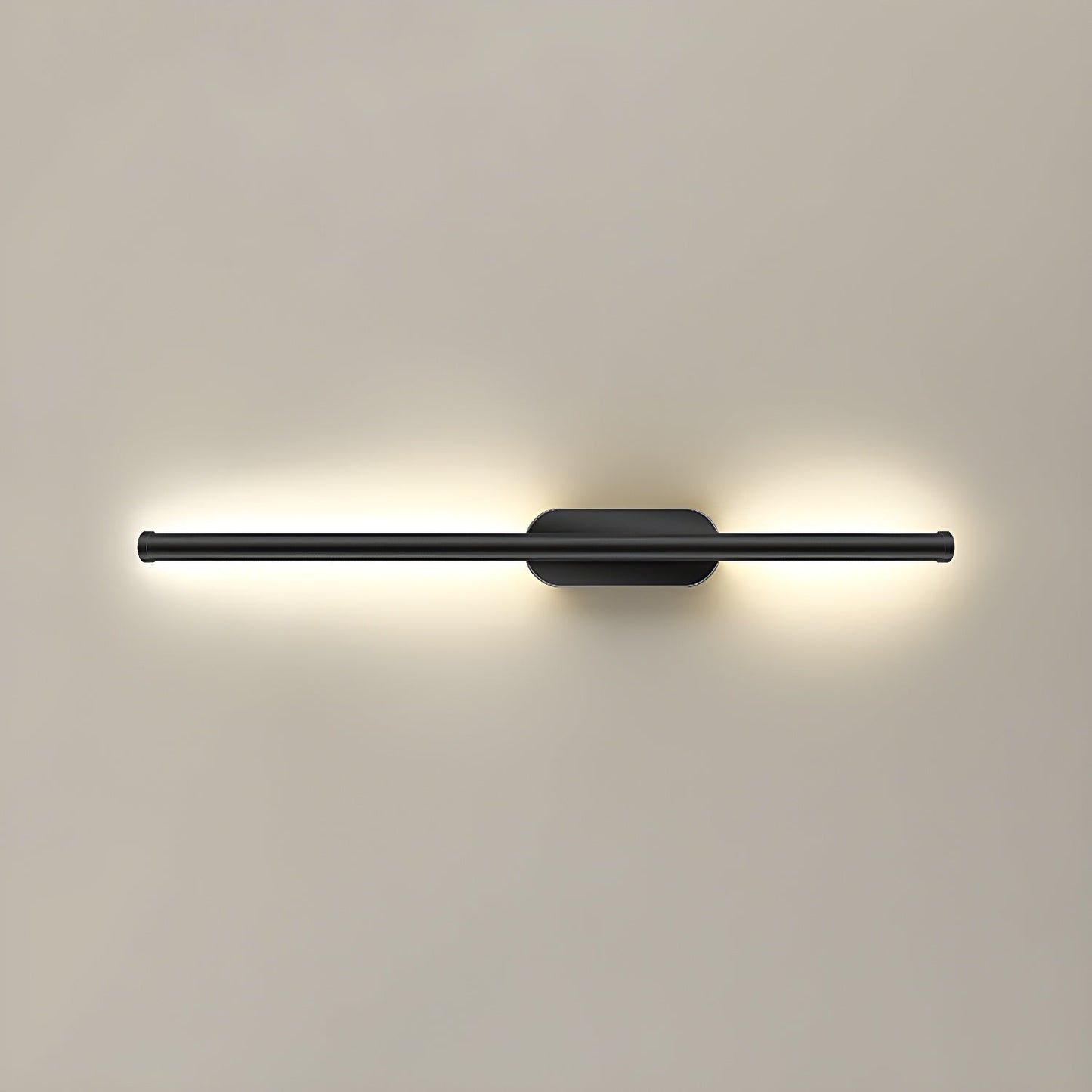 Seraphina Linear Wall Sconce ∅ 23.6″ / Dia 60cm / Model B / Black & Warm Light