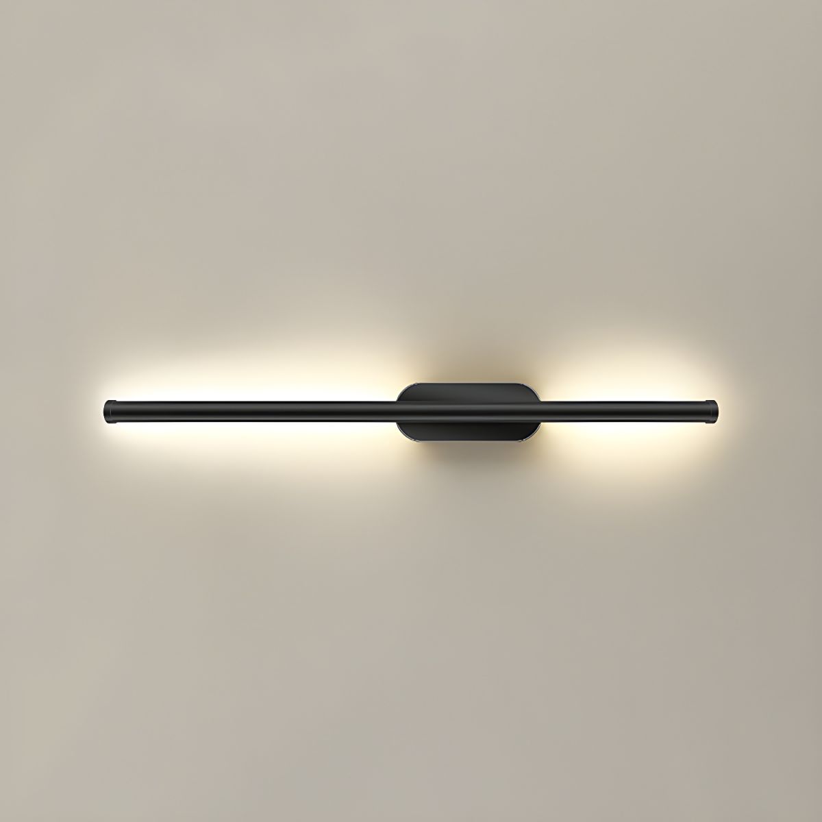 Seraphina Linear Wall Sconce ∅ 31.5″ / Dia 80cm / Model B / Black & Warm Light