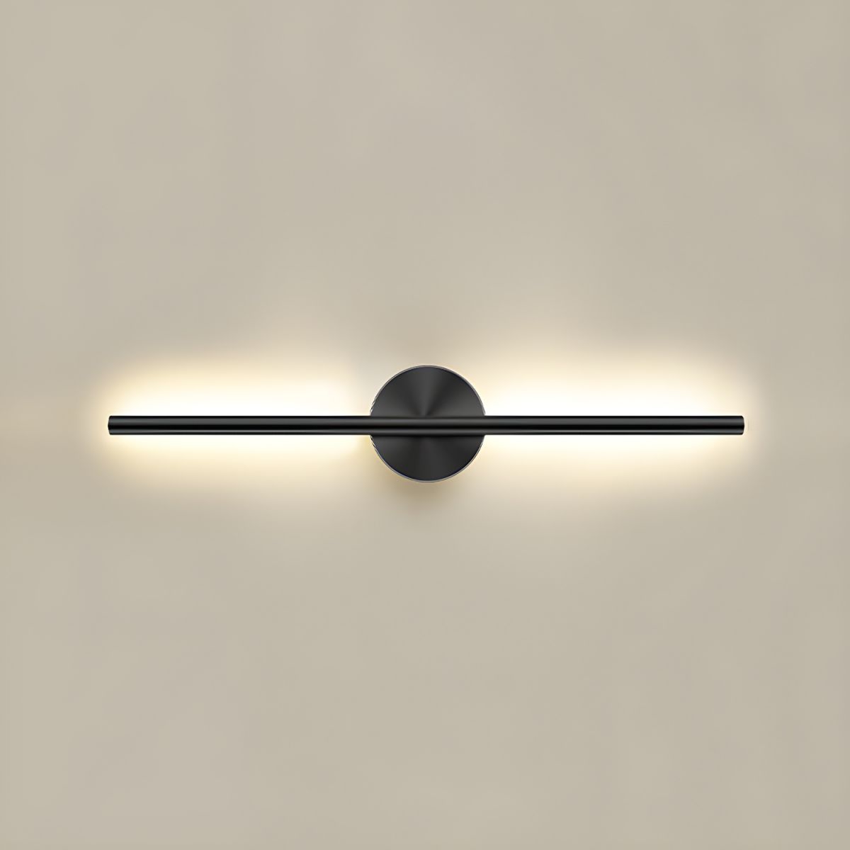 Seraphina Linear Wall Sconce ∅ 23.6″ / Dia 60cm / Model A / Black & Warm Light