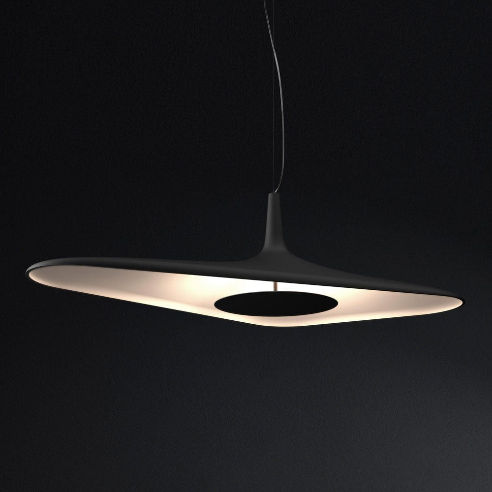 Soleil Noir Pendant Lamp ∅ 23.6″ x H 15.7″ / Black / Warm Light Pendant light