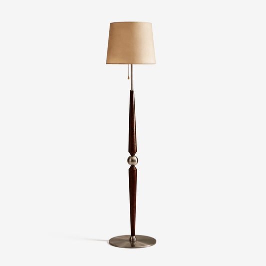 Solenne Sculpted Wood Floor Lamp