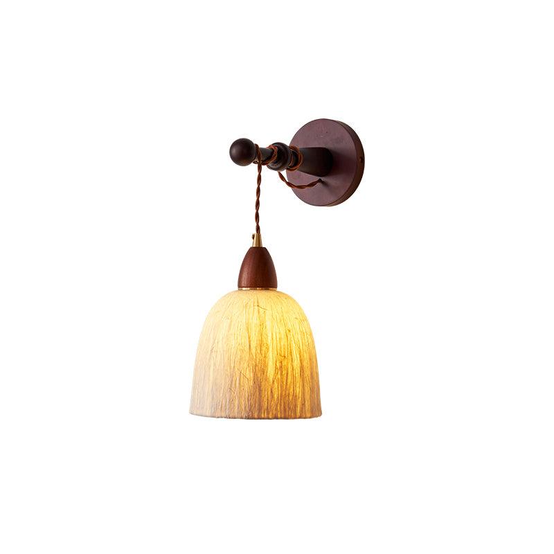 Soren Wall Lamp ∅ 6.7″ x W 8.7″ x H 5.9″ / Dia 17cm x W 22cm x H 15cm / Walnut color＆White Wall lamp
