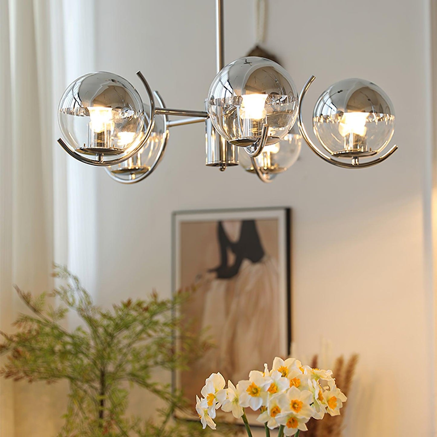 Space Ball Chandelier
