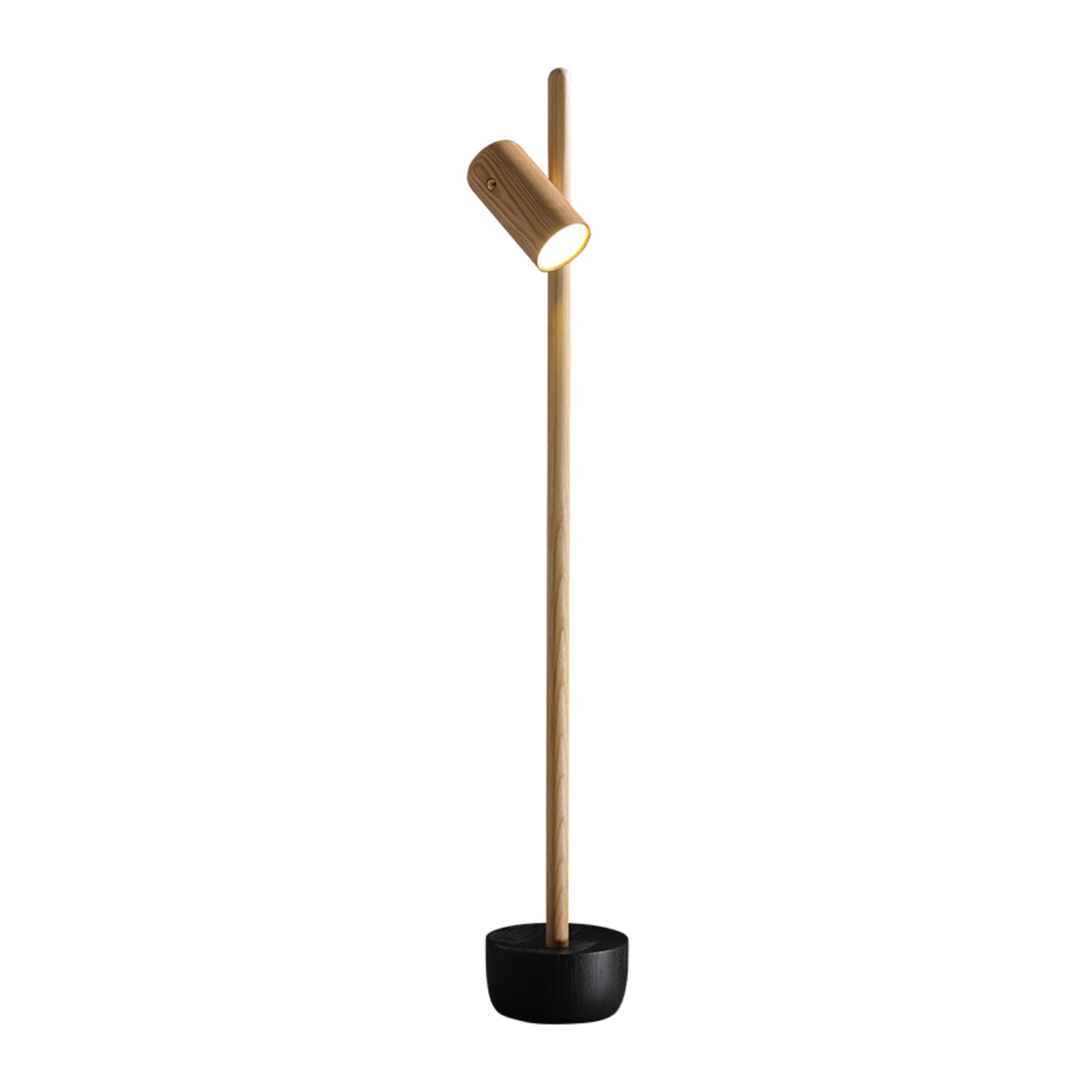 Spotlight Wood Floor Lamp ∅ 7.9″ x H 51.6″ / Wood Color / US Plug Floor lamp