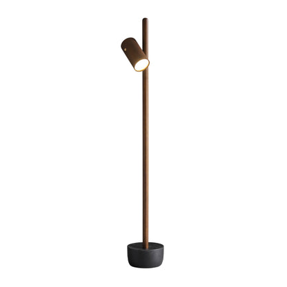 Spotlight Wood Floor Lamp ∅ 7.9″ x H 51.6″ / Walnut Color / US Plug Floor lamp