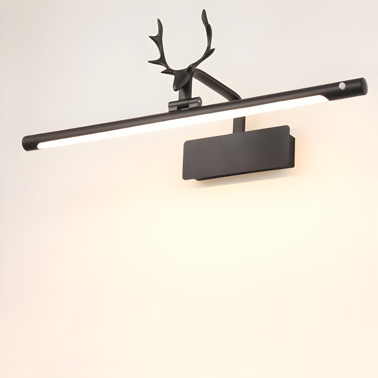 Stag Horn Wall Light ∅ 15.7″ x H 8.7″ / Black / Warm Light 1001 Wall lamp