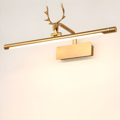 Stag Horn Wall Light ∅ 15.7″ x H 8.7″ / Gold / Warm Light 1001 Wall lamp