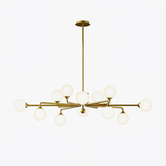Staggered Glass Globes Chandelier